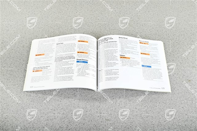 Porsche 911 997.2 Driver's Manual - Handbuch/Bedienungsanleitung, Englisch