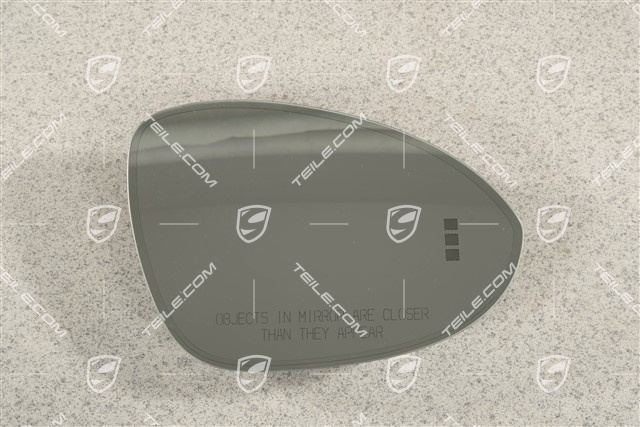 Spiegelglas, konvex, automatisch abblendbar, separat beheizbar, Spurwechselassistent, R