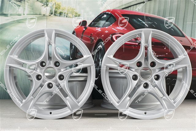 18-inch Cayman S II wheel set (Facelift), 8J x 18 ET57 + 9J x 18 ET43