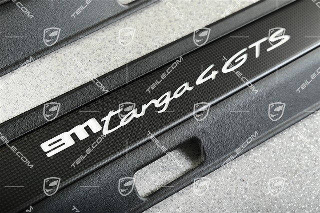 Schwellerleiste / Einstiegleiste - Blende mit Schriftzug Targa 4 GTS, Beleuchtet, Satz L+R