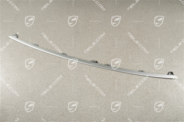 Centre disc / trim for front bumper retaining frame centre, Silver