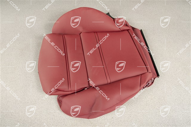 Front seat upholstery / cover, Leather, lower part / cushion, Vented, Bordeaux red, R