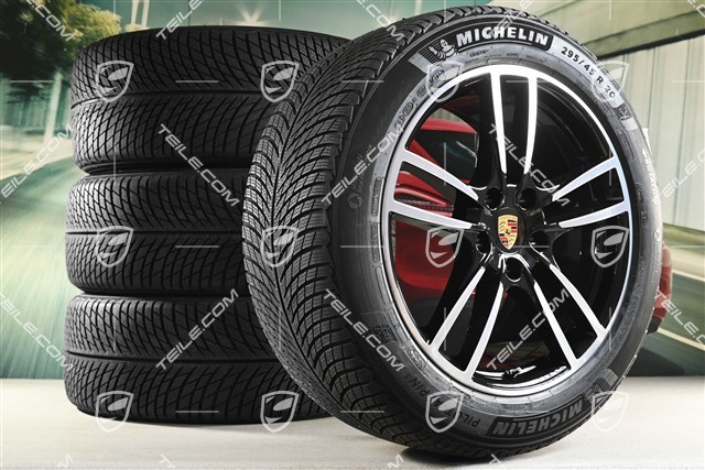 20-inch Cayenne Sport winter wheel set, rims 9J x 20 ET50 + 10,5J x 20 ET64 + NEW Michelin winter tyres 255/55 R20 + 295/45 R20, with TPMS