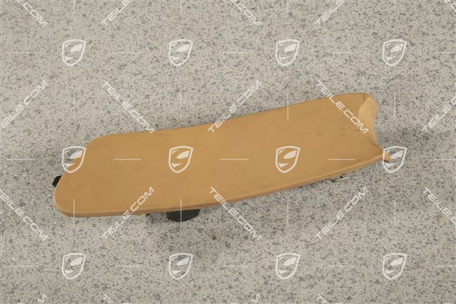 Osłona, hamulec ręczny, Skóra, Sand Beige