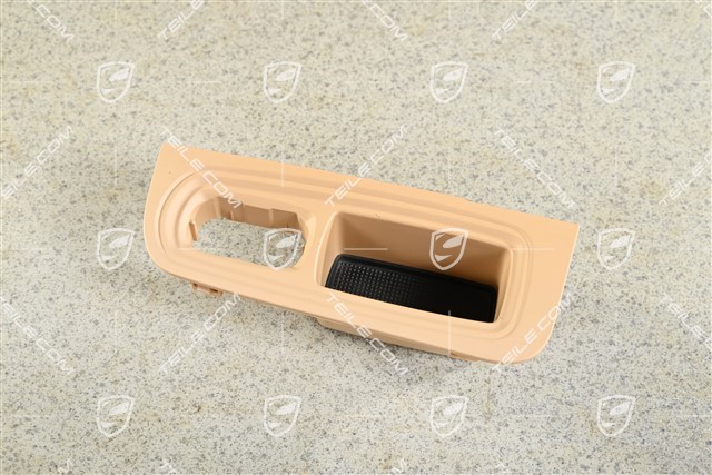 Obudowa przycisku elektrycznie sterowanych szyb, tapicerka drzwi przednich, beżowa - Luxor Beige, R
