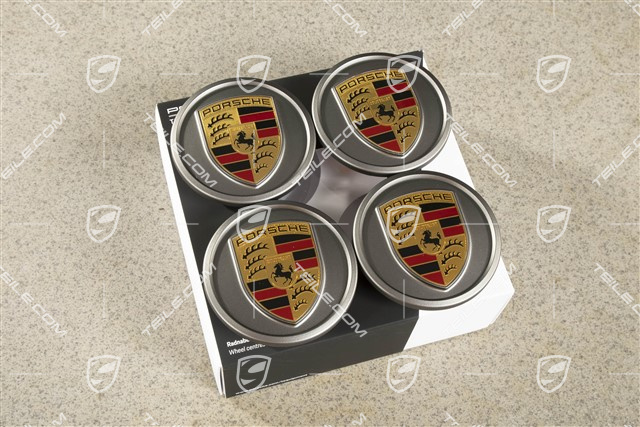Dekielki kół, komplet (4 szt.), Silk gloss Platinum/Silk gloss Platinum