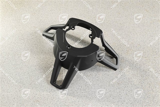 Cover trim rear for heated Steering wheel with paddles, Black
