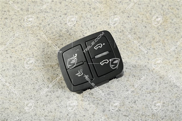 Tow hitch switch, Air suspension with leveling system, Black matte