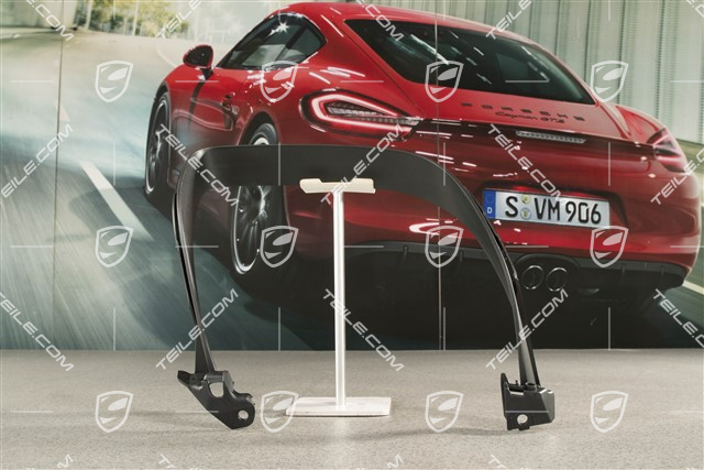 Rear bumper Exhaust system tail pipe cover trim, Black matte, R