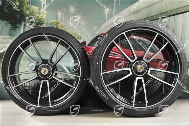 20/21-inch Turbo S winter wheel set, central lock wheel rims 8,5J x 20 ET40 + 11J x 21 ET66 + NEW Goodyear winter tyres 245/35 R20 + 305/30 R21