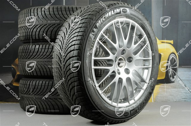 20" koła zimowe, komplet "RS Spyder Design" facelift 2014-2017, felgi 9J x 20 ET57 + NOWE opony zimowe Michelin 275/45 R20, z czujnikami ciśnienia RDK