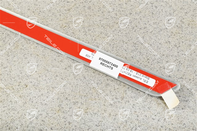 Einstiegleiste für Schwellerblende, Aluminium-gebürstet, R