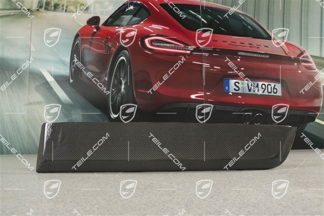 Dashboard trim moulding Carbon, high gloss / Passanger's side