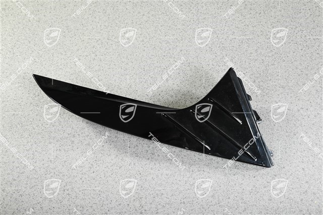 Rear spoiler trim, Black, R