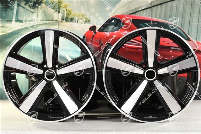 22" Felgensatz Cayenne Coupe Exclusive Design Sport, 10J x 22 ET48 +11,5J x 22 ET52, schwarz hochglanz