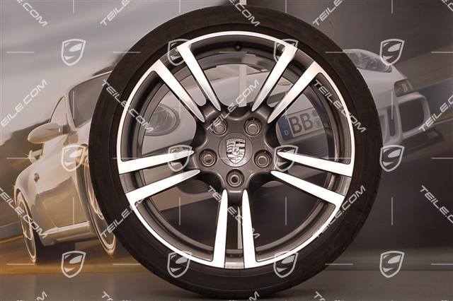 19" Komplet kół letnich Turbo II, felgi 8J x 19 ET57+11J x 19 ET 51 + opony letnie 235/35 ZR 19 + 305/30 ZR 19, bez TPMS