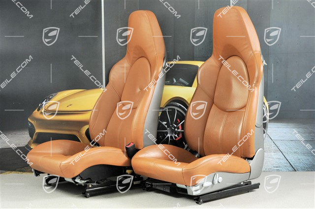 Sportsitze, el.einstellbar, Leder, Natur Brown, Satz (L+R)