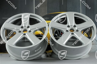 21-inch wheels rims set Cayenne Sport Classic, 10J x 21 ET50, in GT-silver