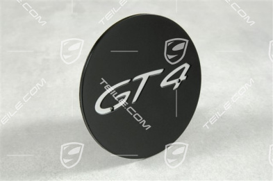 Hub cap, GT4, silky gloss black matt