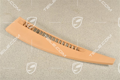 Dashboard defroster trim / cover, Leather Luxor Beige, L