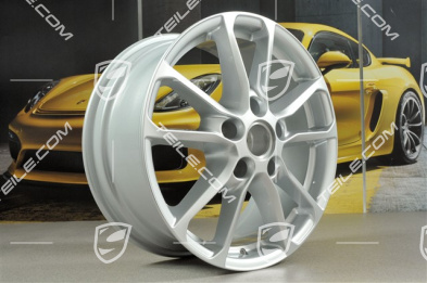 18-inch wheel rim set Cayenne facelift 2014->, 8J x 18 ET 53, Silver