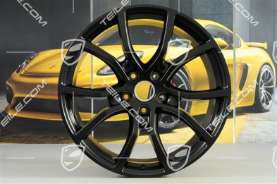 21" Felgensatz Cayenne Exclusive Design, 11J x 21 ET58 + 9,5J x 21 ET46, Schwarz-Seidenmatt