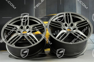 20" Felgensatz Sport Design, 8,5J x 20 ET51 + 11J x 20 ET52, Platinum Seidenmatt
