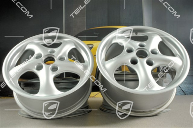 17" Komplet felg Carrera, 7J x 17 ET55 + 8,5J x 17 ET50
