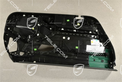 Türverkleidung, Leder Schwarz / Schwarz Alu gebürstet zierleiste, Bose, R