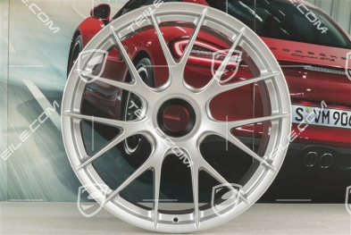 20"+21" GT2RS/GT3RS Magnesium wheel rim set, wheel rims 9,5 J x 20 ET50 + 12,5 J x 21 ET48, brilliant silver