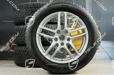 19" Cayenne Turbo IV Winterräder Satz Facelift 2014->, Felgen 8,5J x 19 ET59 + NEUE Dunlop Winterreifen 265/50 R19, mit RDK-Sensoren