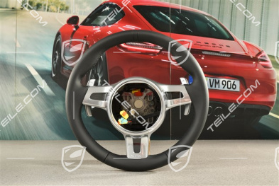 Sport Design, Kierownica z łopatkami (PDK) i wyświetlaczem, czarna skóra