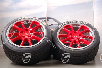 18-inch GT3 RS wheel set, red lacquered, wheels: 11J x 18 ET63 + 8,5J x 18 ET40