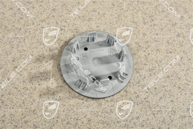 Hub cap, concave, coloured crest, Titanium