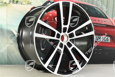 22" Felga Sport Design, 11,5J x 22 ET61, czarny wysoki połysk