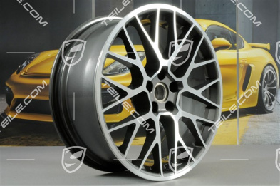 20-inch RS-Spyder Design wheel rim, titanium, 9J x 20 ET26