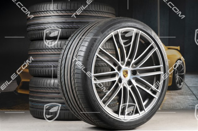 21" Koła letnie Turbo IV, felgi 9,5J x 21 ET71 + 11,5J x 21 ET69 + NOWE opony letnie Continental 275/35 ZR21 + 315/30 ZR21, z czujnikami ciśnienia