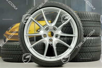 20" Komplet kół zimowych Carrera S (III) , felgi 8,5J x 20 ET51 + 11J x 20 ET52 + NOWE opony zimowe Michelin 245/35 ZR20 + 295/30 ZR20, z czujnikami ciśnienia