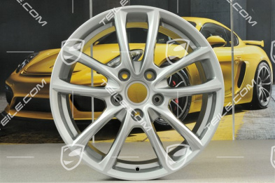 19" Felga Panamera S, 9J x 19 ET64, brylantowy srebrny