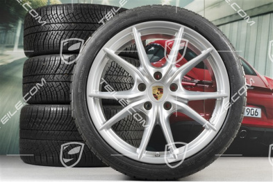 20" Winterräder Satz Carrera S (IV), Felgen 8,5J x 20 ET49 + 11J x 20 ET56 + NEUE Michelin Pilot Alpin PA4 N1 Winterreifen 245/35 R20 + 295/30 R20