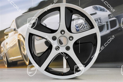 20-inch Sport Techno wheel, 10J x 20 ET55, silver + black high gloss