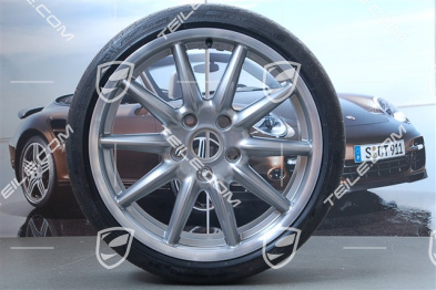19-inch Carrera Sport summer wheel set, 8,5J x 19 ET55 + 11,5J x 19 ET67 + NEW summer tyres 235/35 ZR19 + 305/30 ZR19