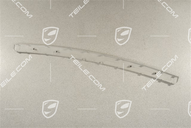 Rear bumper trim, stainless steel