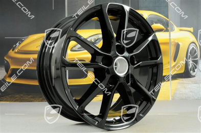 18'' Felga Cayenne Facelift 2014->, 8J x 18 ET 53, czarny wysoki połysk