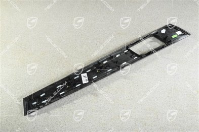 Zierleiste für Vordertür Türverkleidung, Aluminium eloxiert Schwarz, L