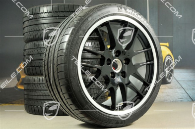 20-inch RS Spyder Design summer wheel set, wheels: 9,5J x 20 ET65 + 11J x 20 ET 68 + tyres: 255/40 ZR 20 + 295/35 ZR20, in black