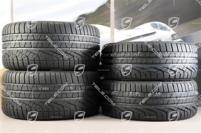 19" Komplet kół zimowych Carrera, felgi 8,5J x 19 ET54 + 11J x 19 ET48 + NOWE opony zimowe 235/40 R19 + 295/35 R19, z czujnikami ciśnienia