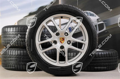 17" Cayman Winterräder Satz, Felgen vorne 6,5J x 17 ET55 + hinten 8J x 17 ET40 + NEUE Winterreifen 205/55 R17 + 235/50 R17, ohne RDK