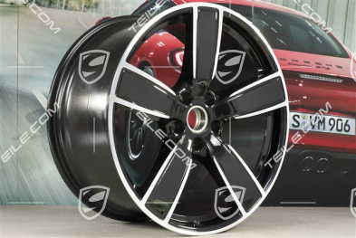 22" Felga Sport Classic, 11,5J x 22 ET61, czarny wysoki połysk