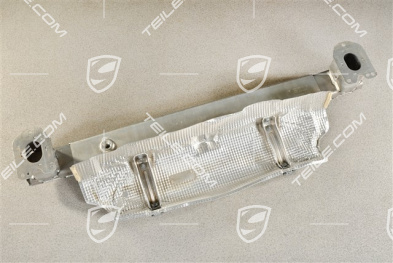 Bumper reinforcement rear with heat protection